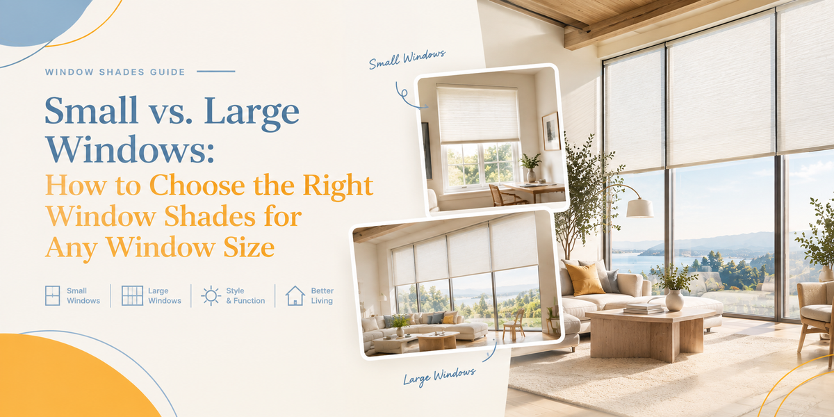 Small vs. Large Windows: How to Choose the Right Window Shades