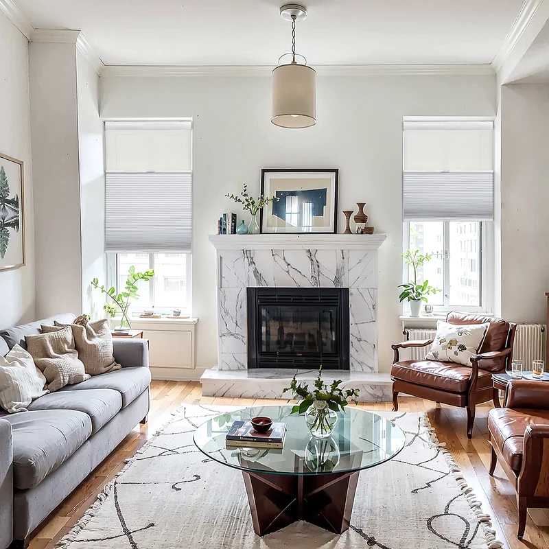 No Drill Cellular Shades
