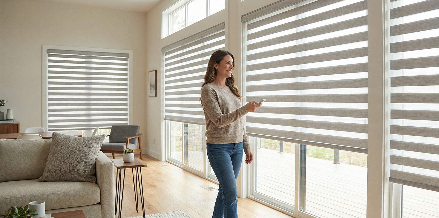Motorized Zebra Blinds