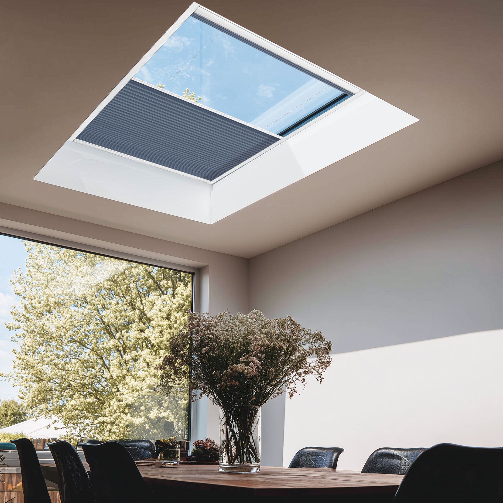 Keego Express 9/16" Motorized Skylight Cellular Shades