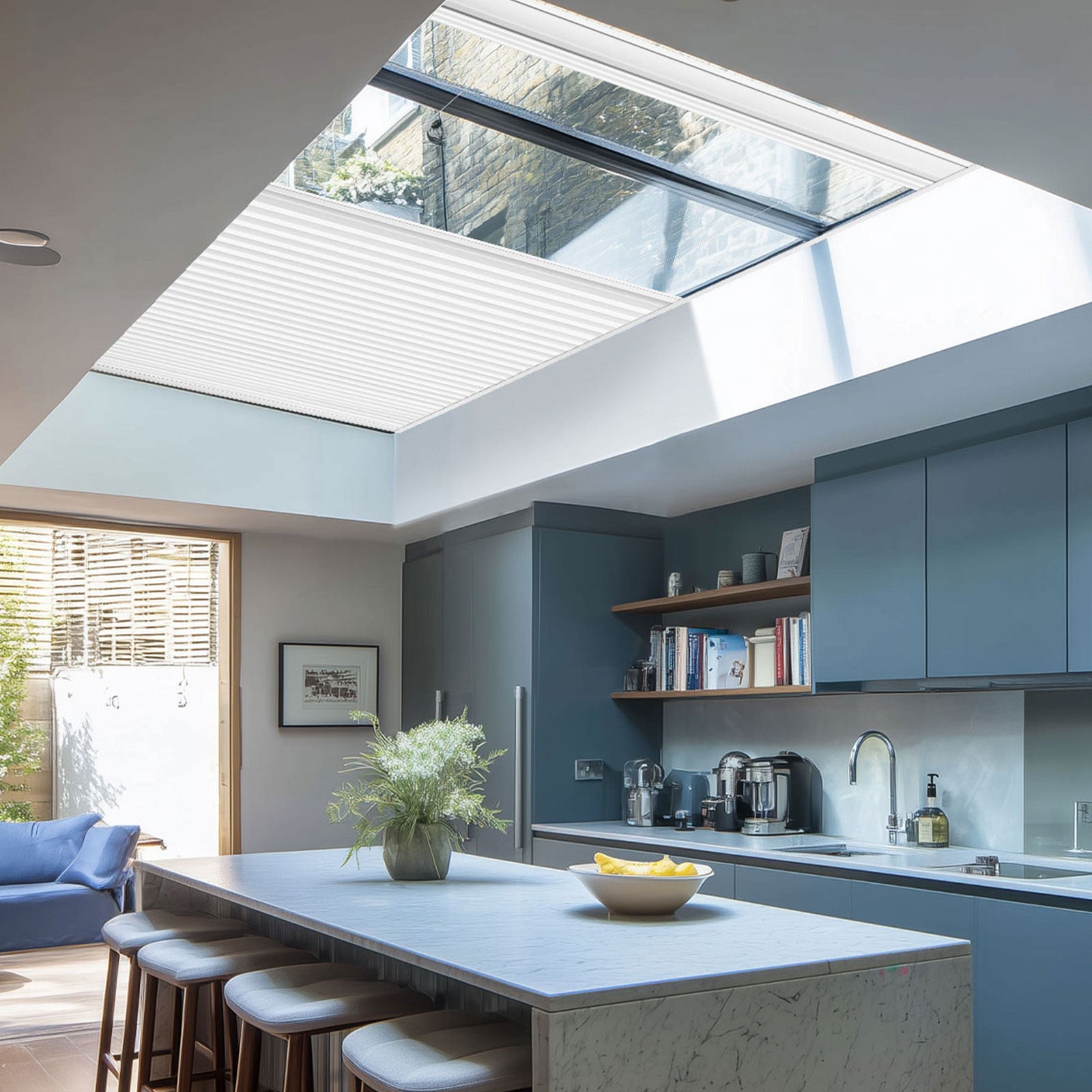 Keego Express 9/16" Motorized Skylight Cellular Shades