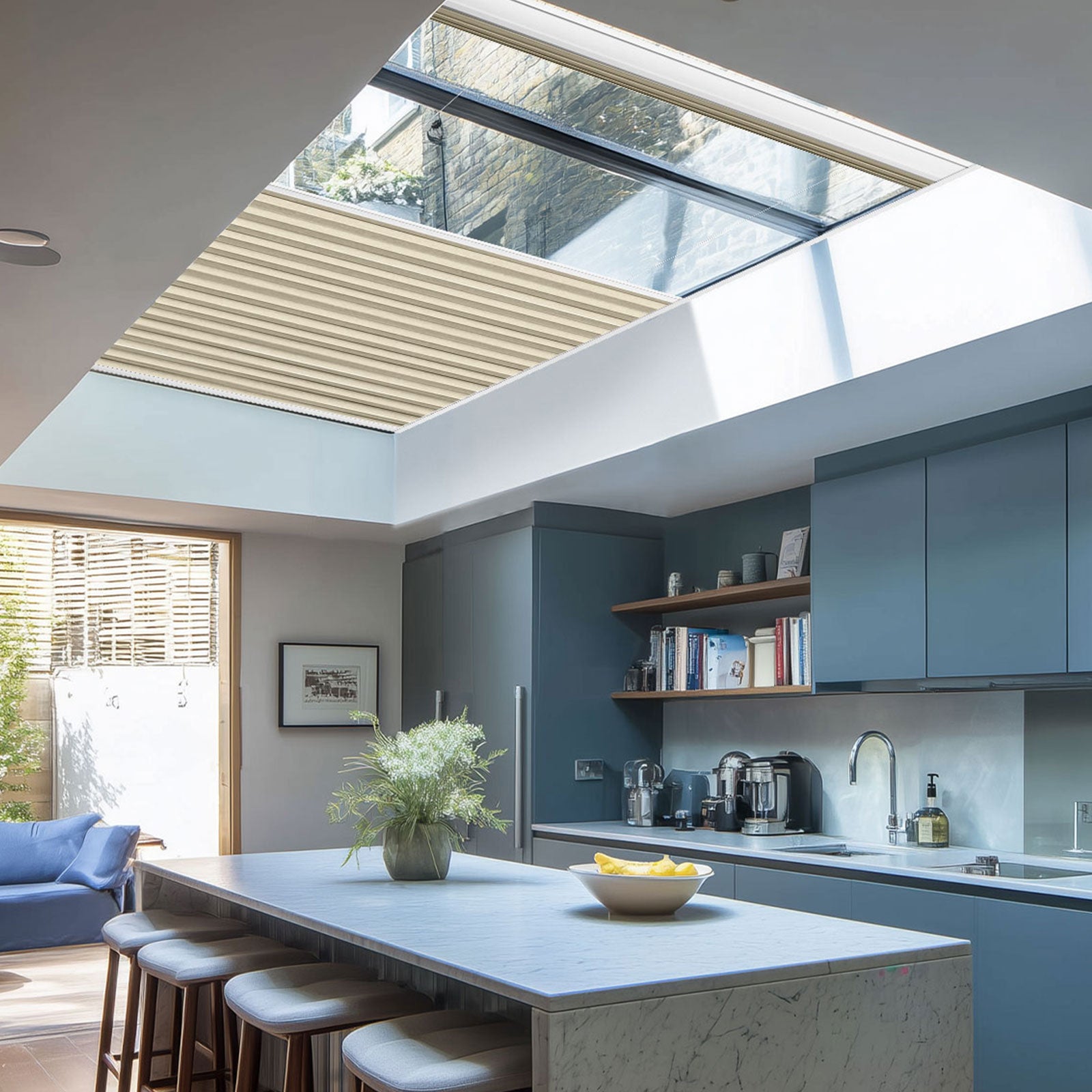 Keego Express 9/16" Motorized Skylight Cellular Shades