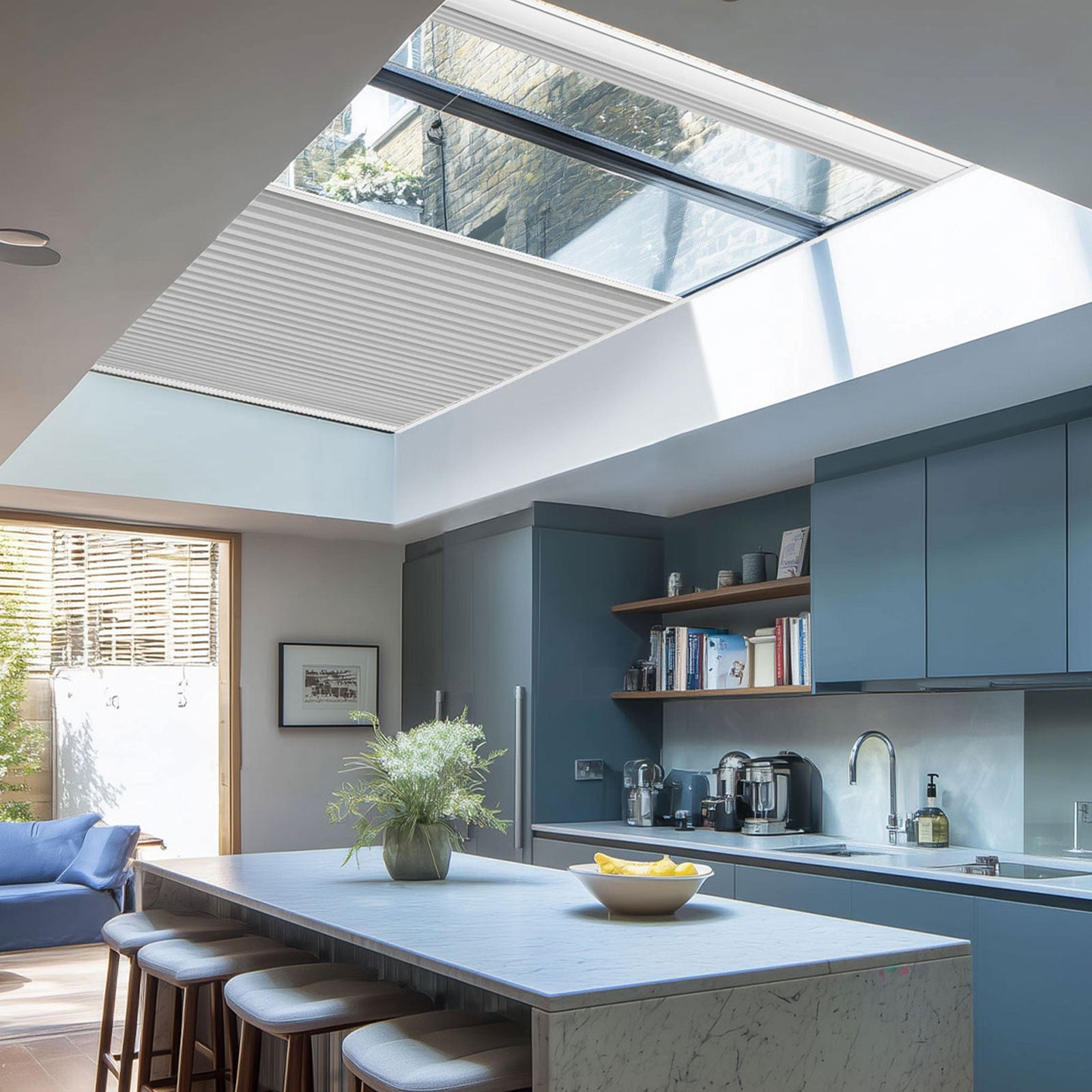 Keego Express 9/16" Motorized Skylight Cellular Shades