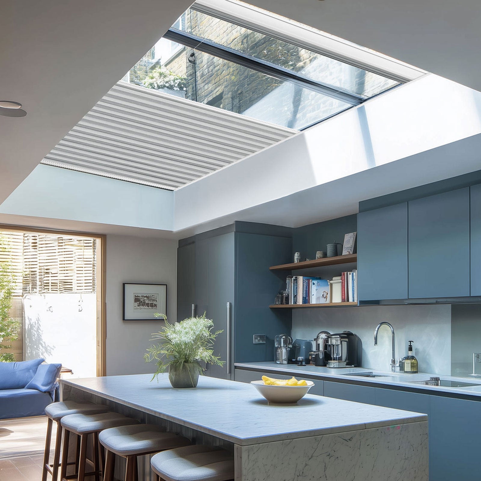 Keego Express 9/16" Motorized Skylight Cellular Shades