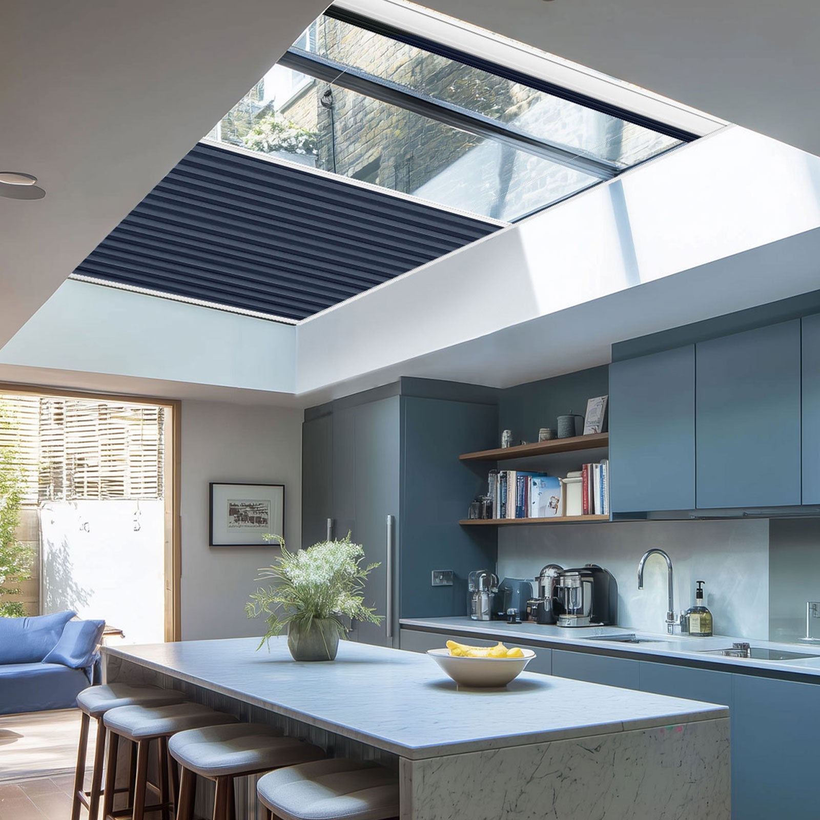 Keego Express 9/16" Motorized Skylight Cellular Shades