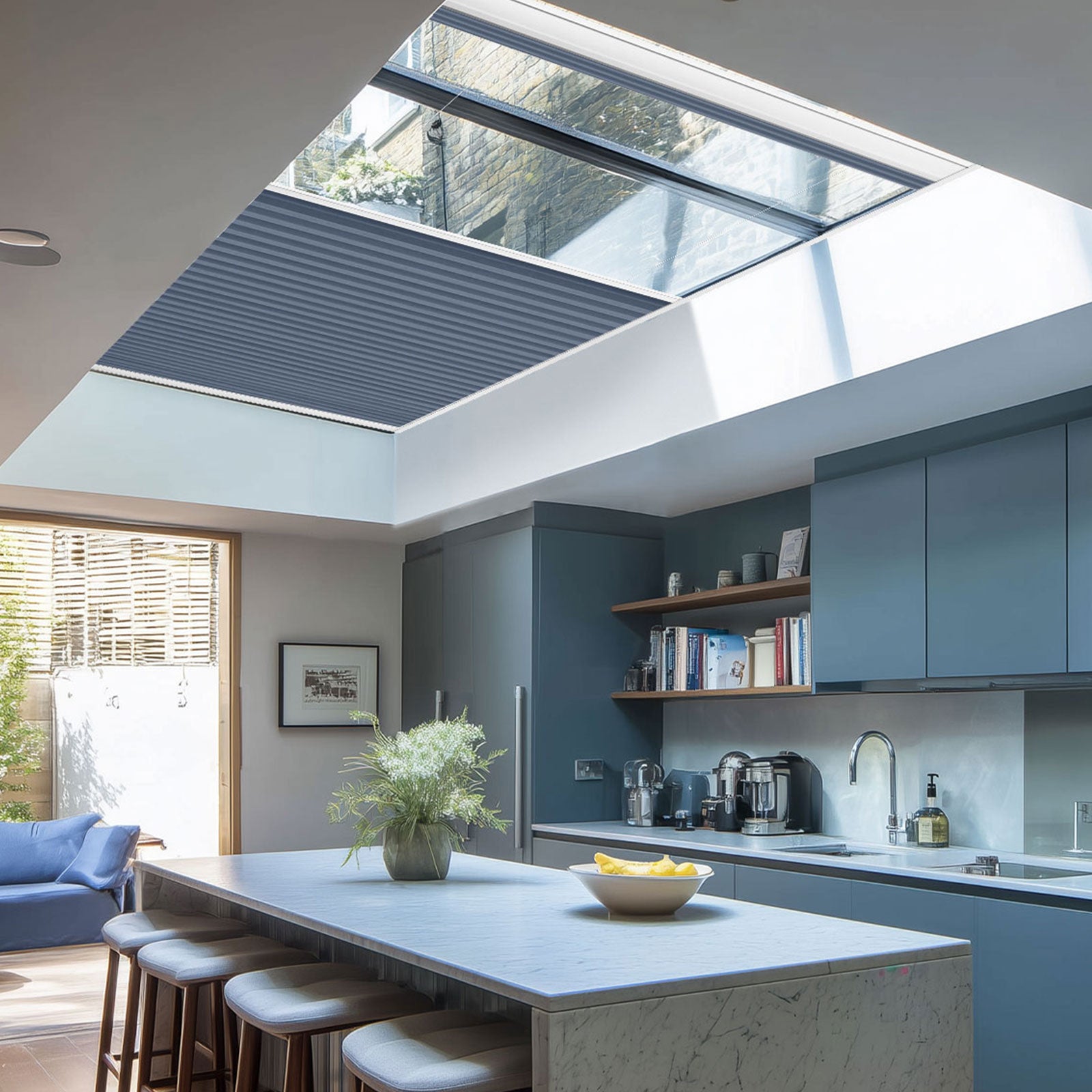Keego Express 9/16" Motorized Skylight Cellular Shades