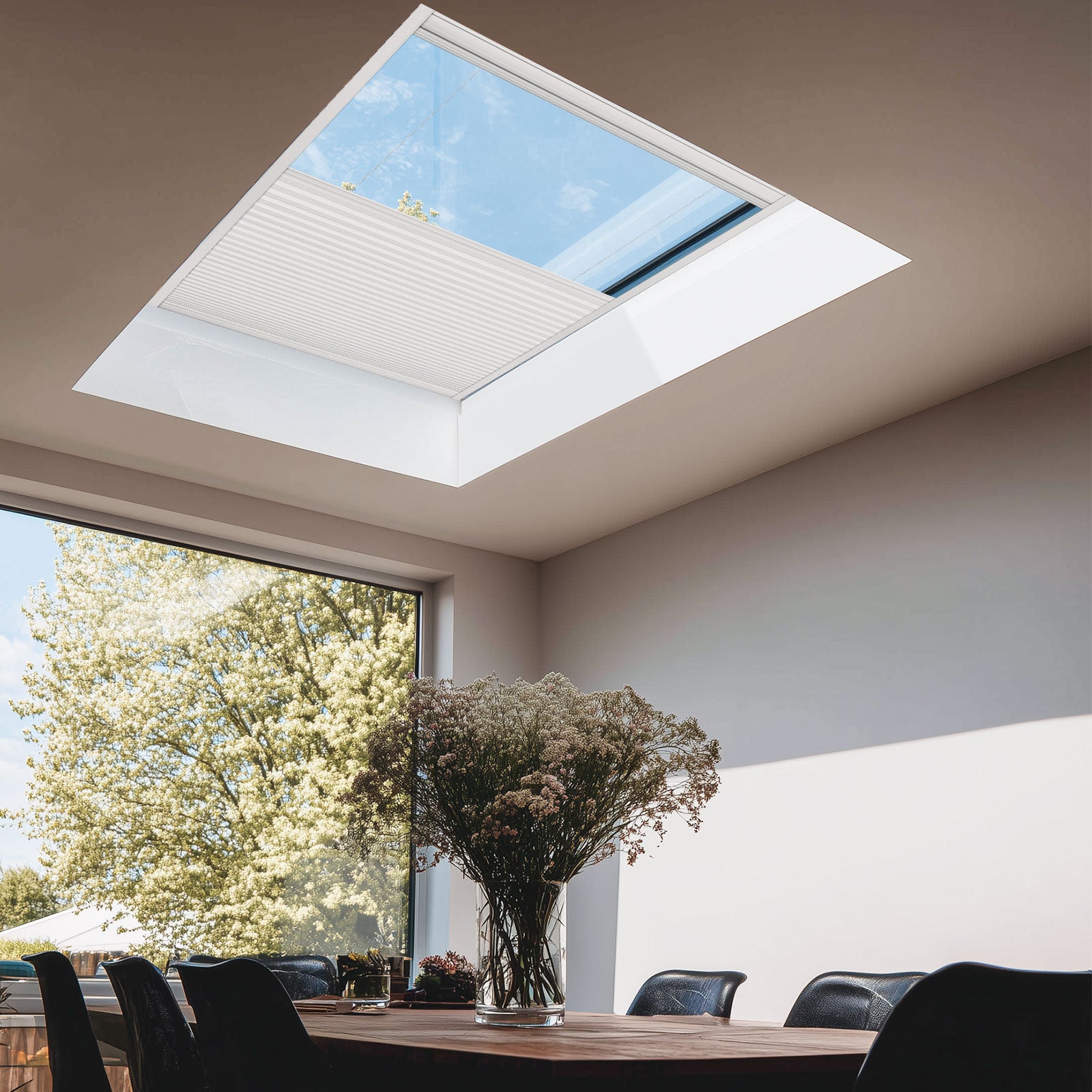 Keego Express 9/16" Motorized Skylight Cellular Shades