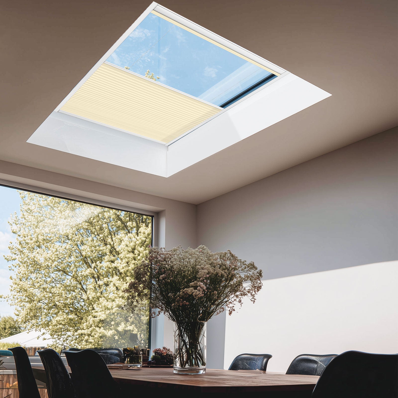 Keego Express 9/16" Motorized Skylight Cellular Shades