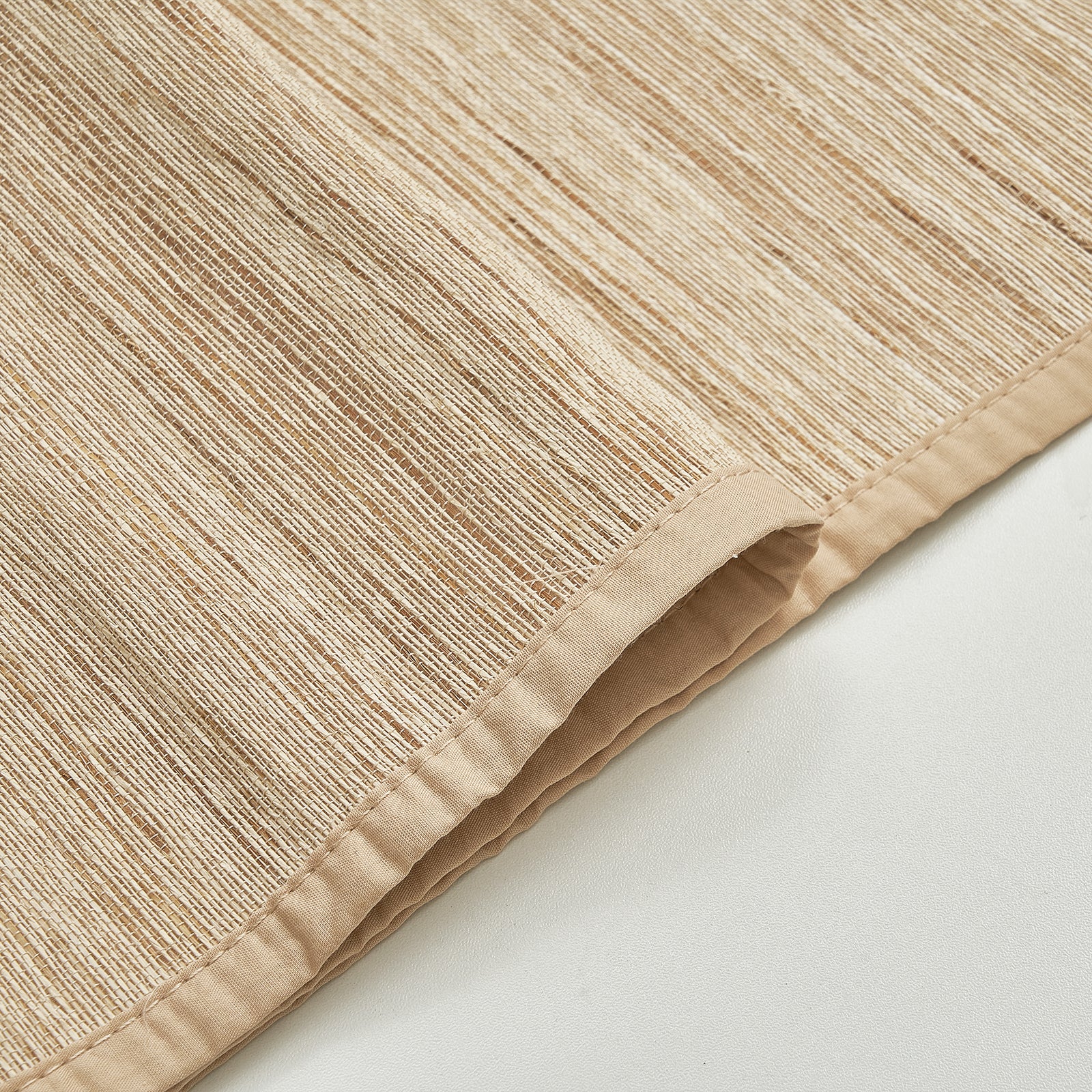 Keego Natural Fabric Roman Bamboo Shades Cordless