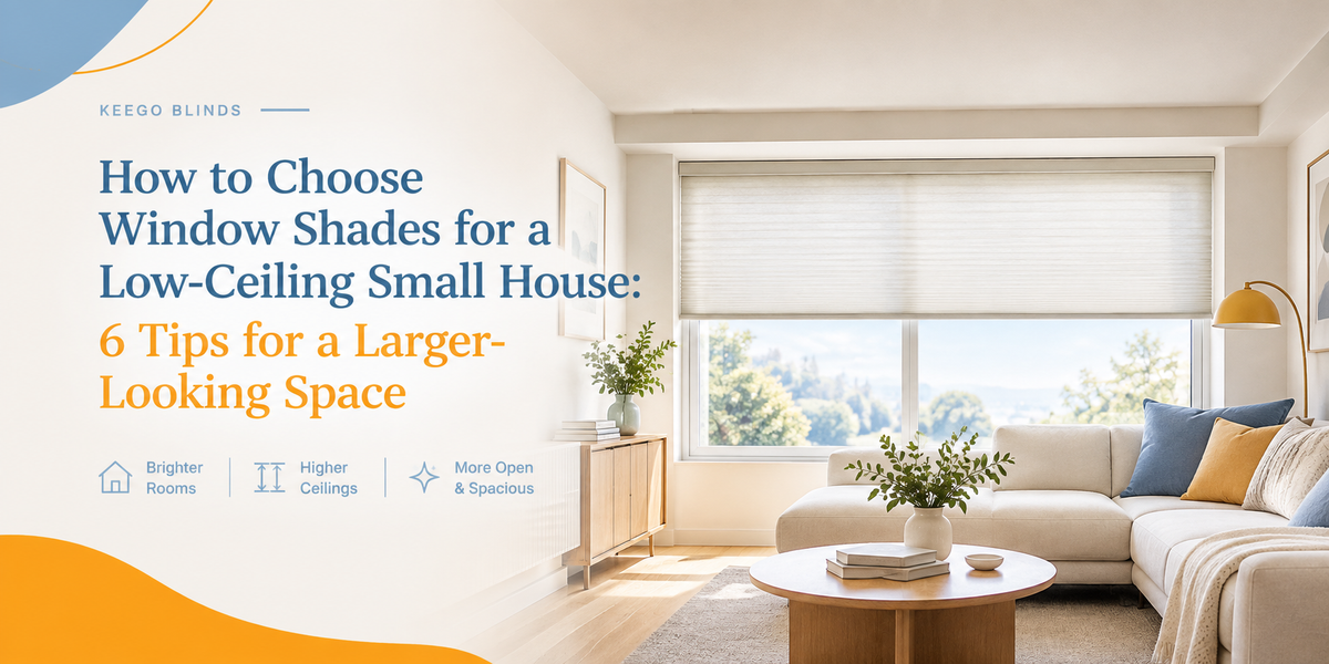 How to Choose Window Shades for a Low-Ceiling Small House: 6 Tips for a Larger-Looking Space