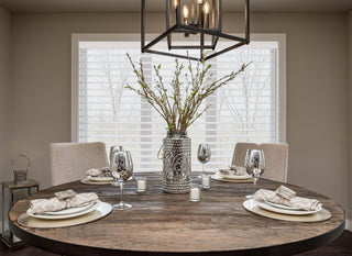 dining room window treatment