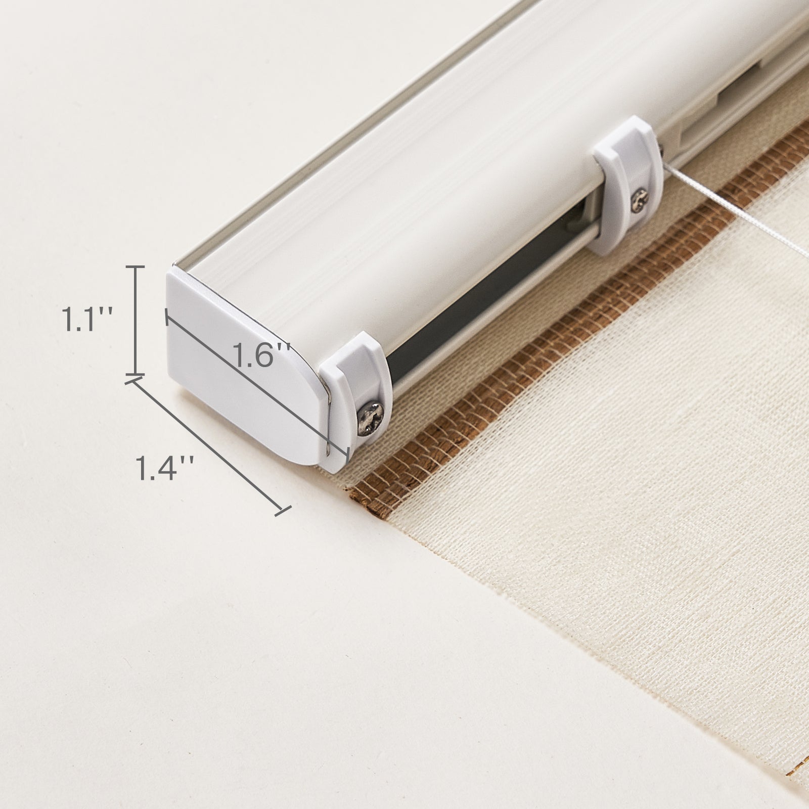 Keego Classic Soft Linen Roman Fabric Window Treatments