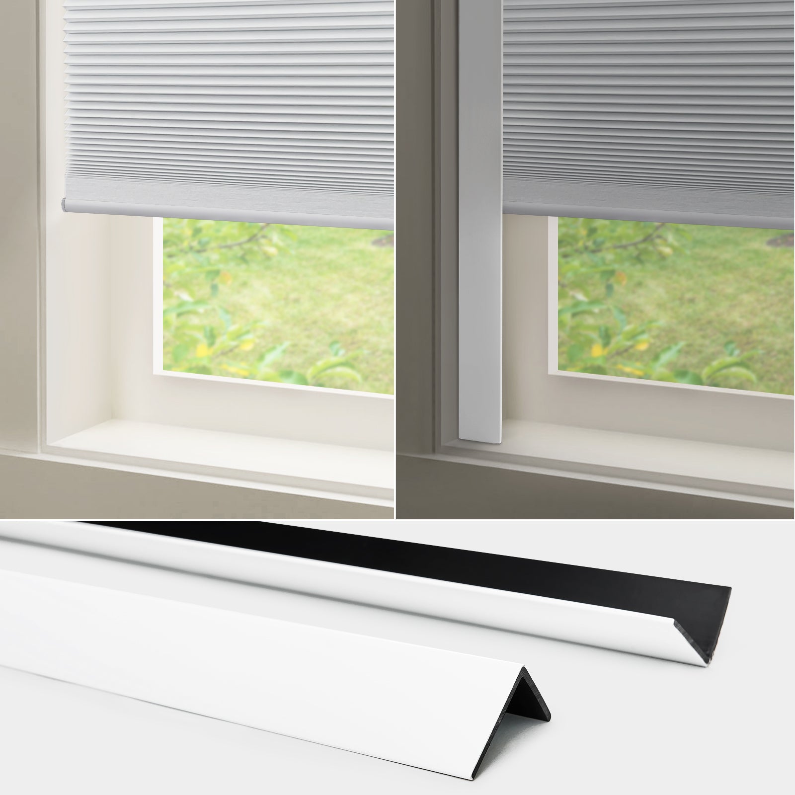 Keego PVC Light Blocking Strips for Window Shades & Blinds