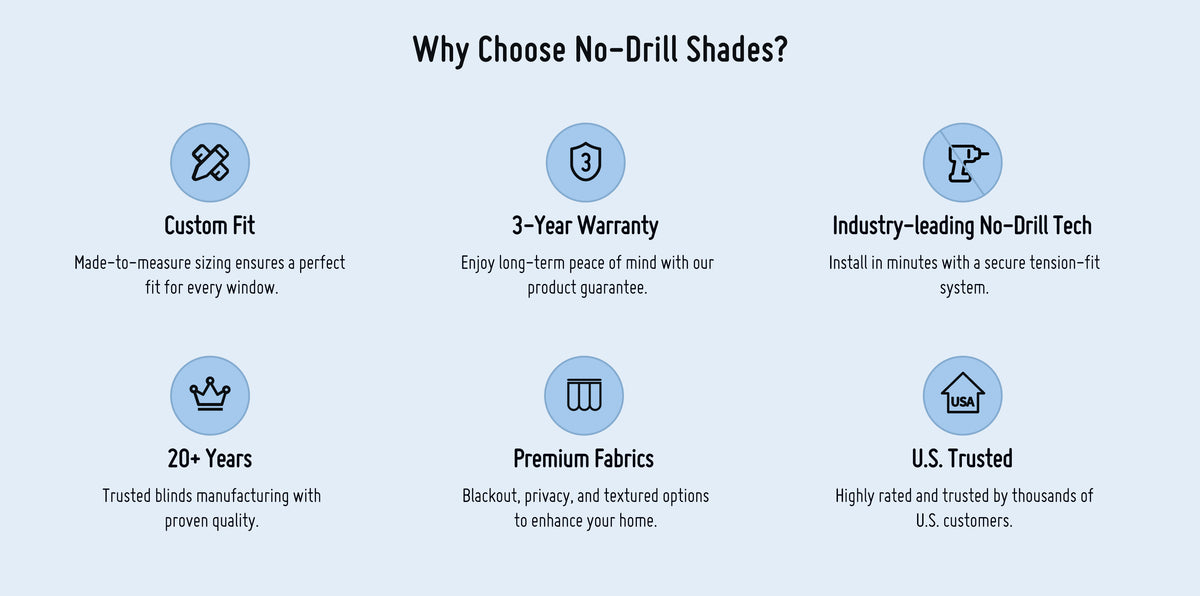 Keego No‑Drill Shades – Easy Install, Cordless & Damage‑Free Window ...