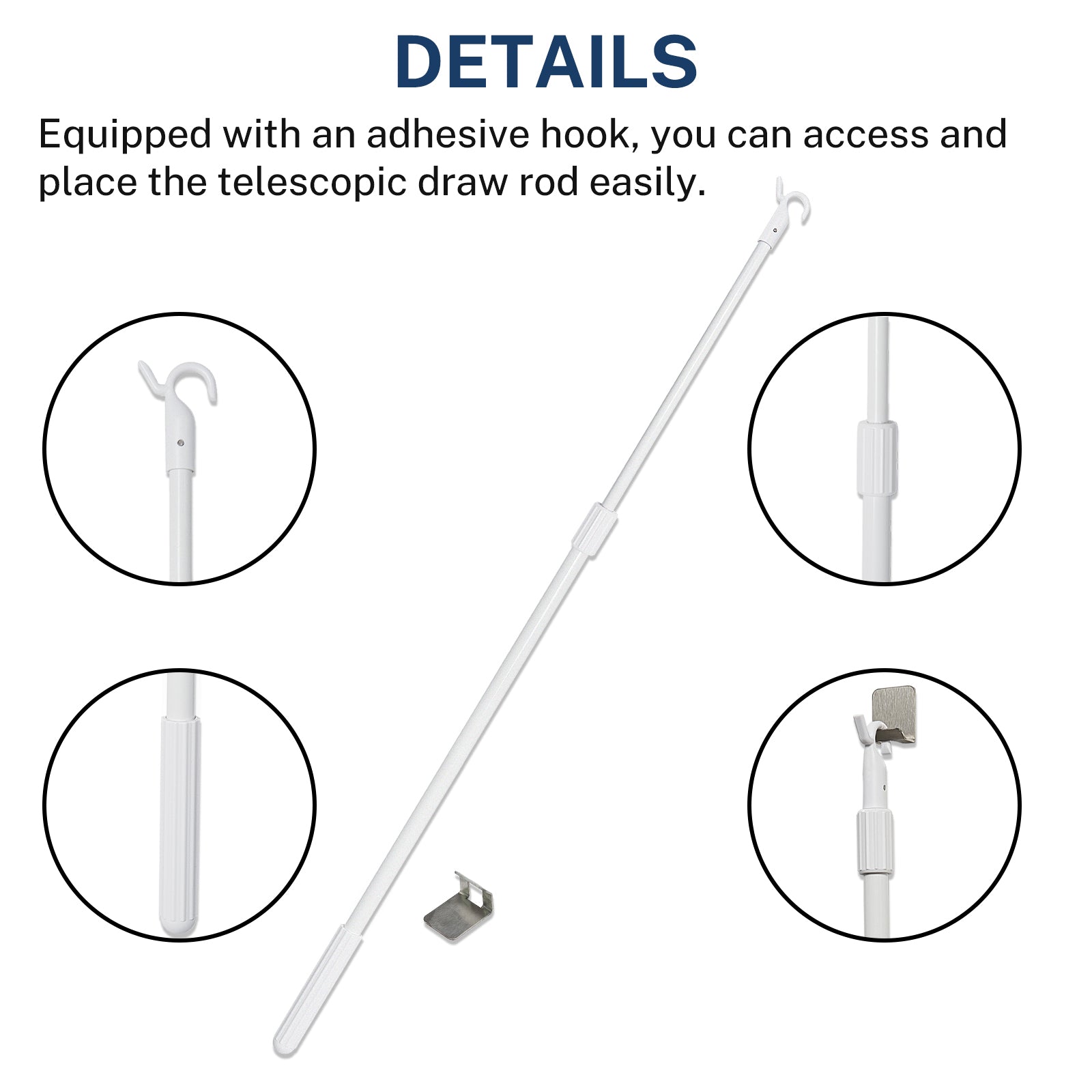 Keego Draw Rod for Cordless Window Blinds