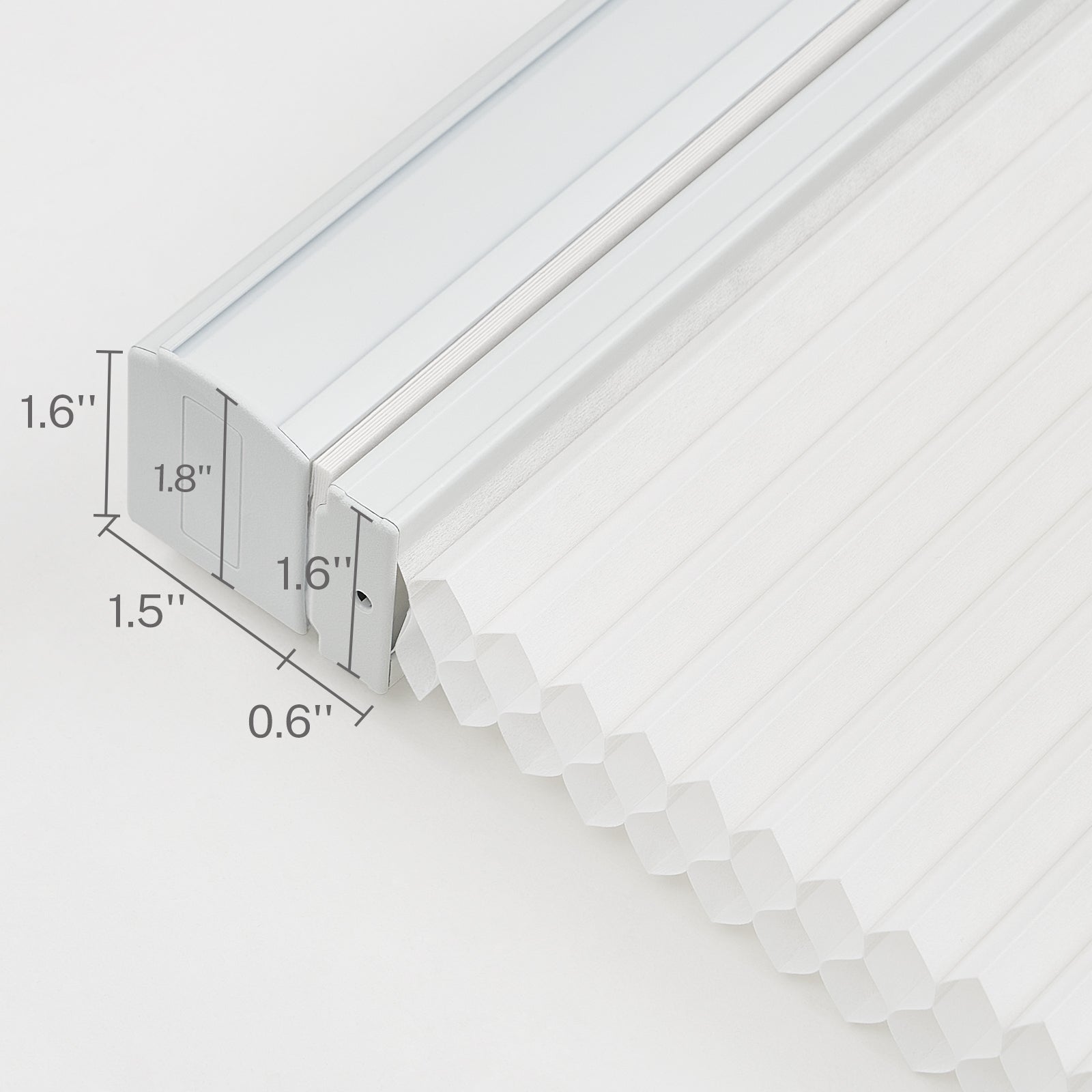 Double Cell Top Down Bottom Up Cellular Shades Cordless Aluminium Rail