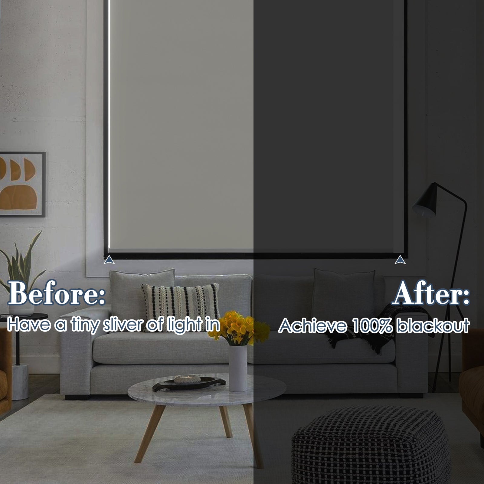 Keego PVC Light Blocking Strips for Window Shades & Blinds