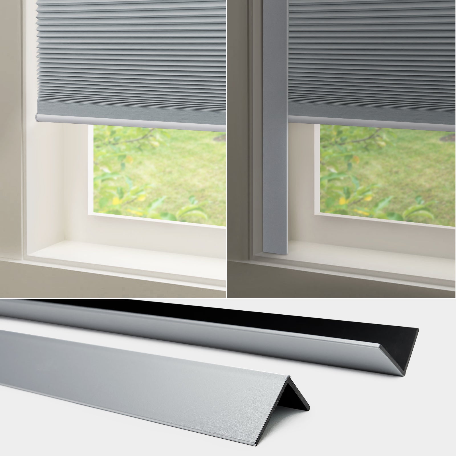 Keego PVC Light Blocking Strips for Window Shades & Blinds