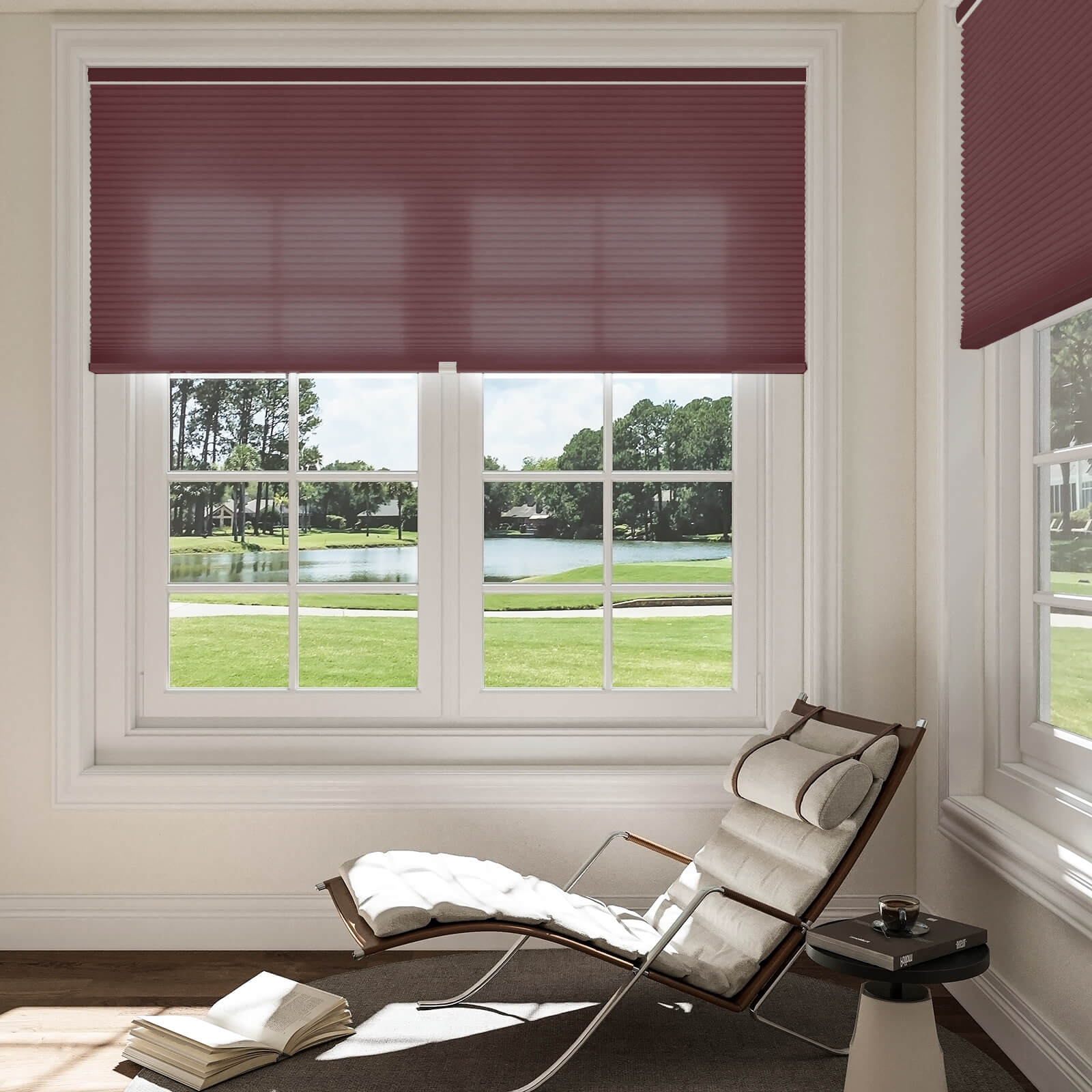 Keego Express Double Cell Honeycomb Cellular Shades Cordless Aluminium Rail