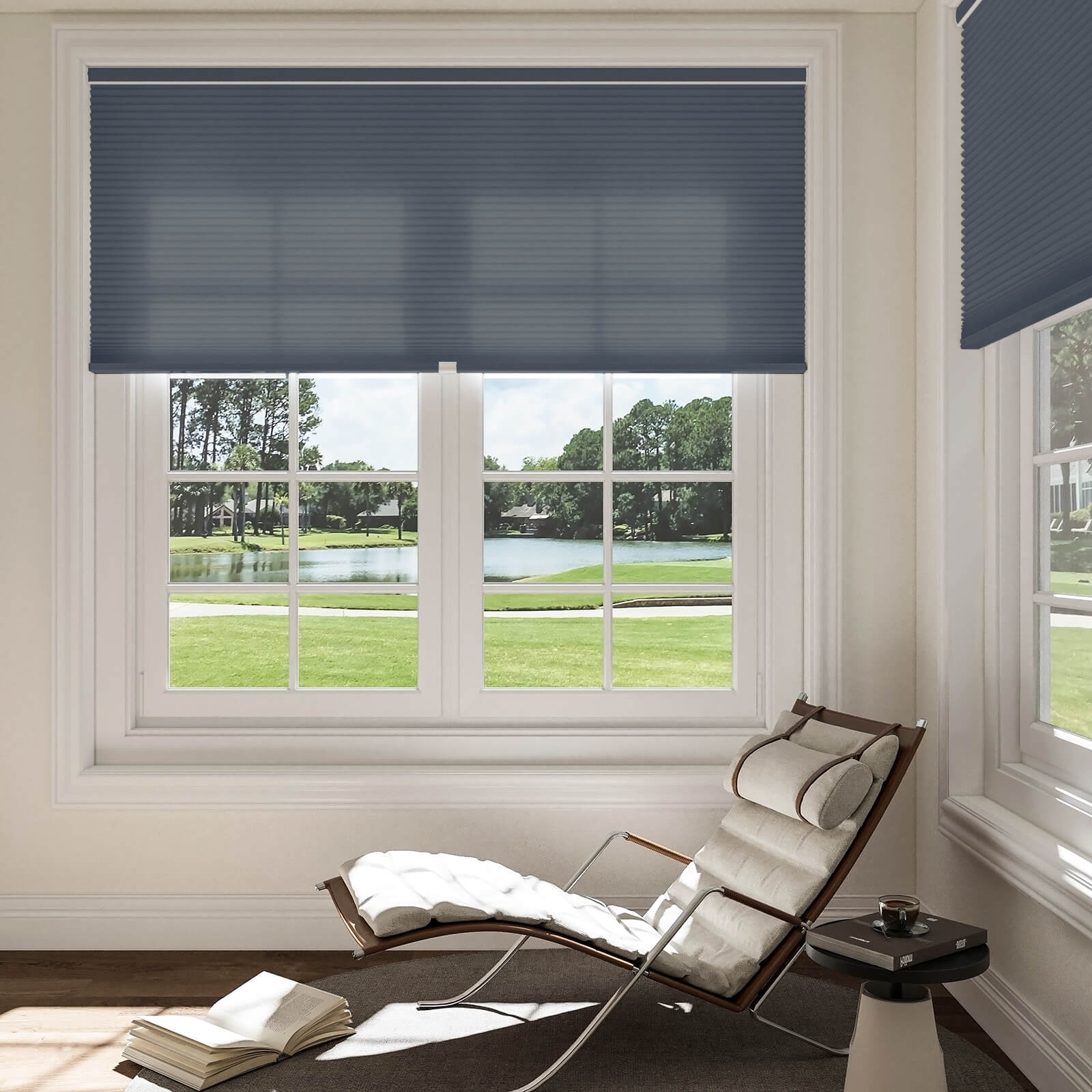 Keego Express Double Cell Honeycomb Cellular Shades Cordless Aluminium Rail