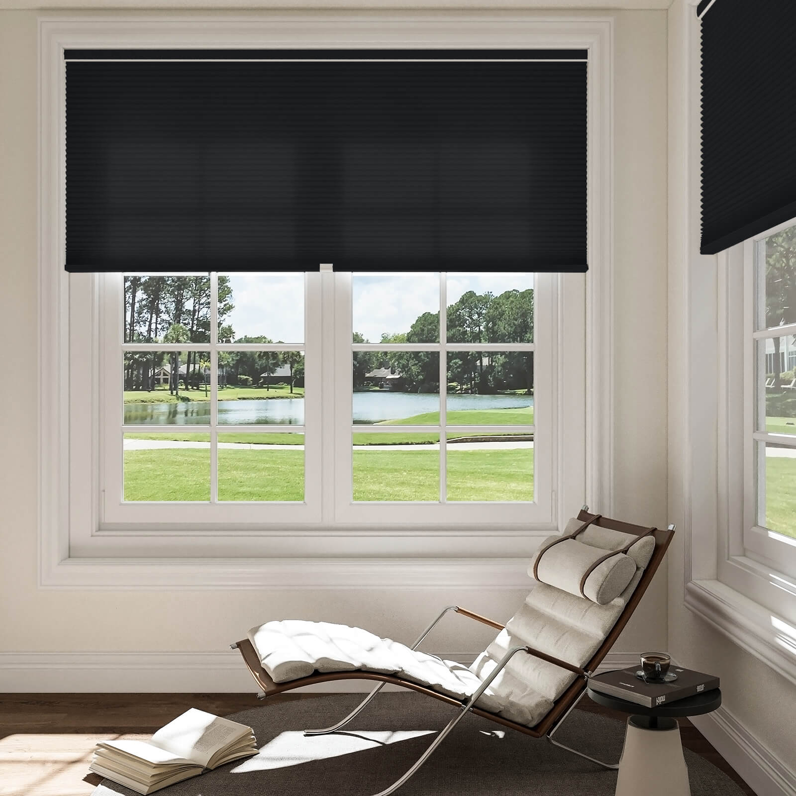 Keego Express Double Cell Honeycomb Cellular Shades Cordless Aluminium Rail