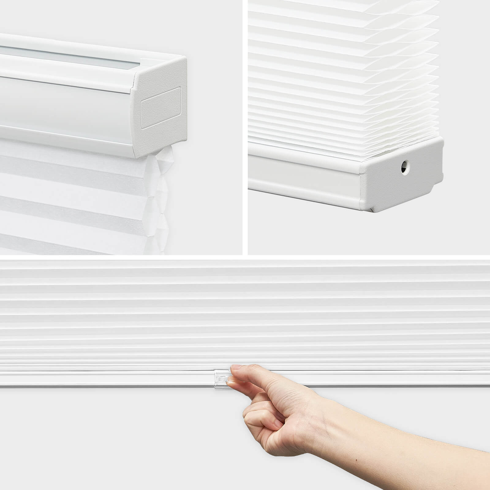 Keego Express Double Cell Honeycomb Cellular Shades Cordless Aluminium Rail