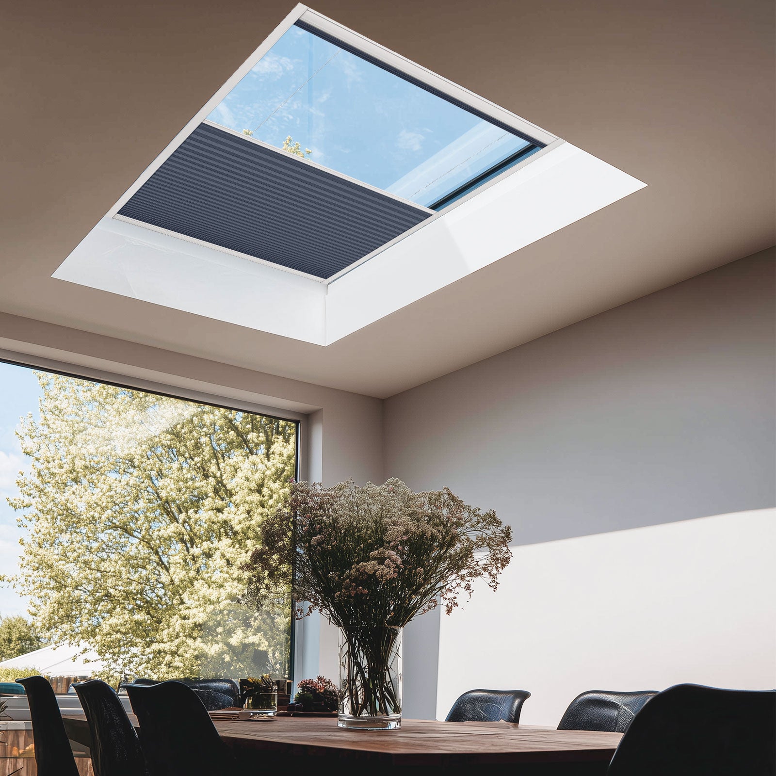 Keego Express 9/16" Motorized Skylight Cellular Shades