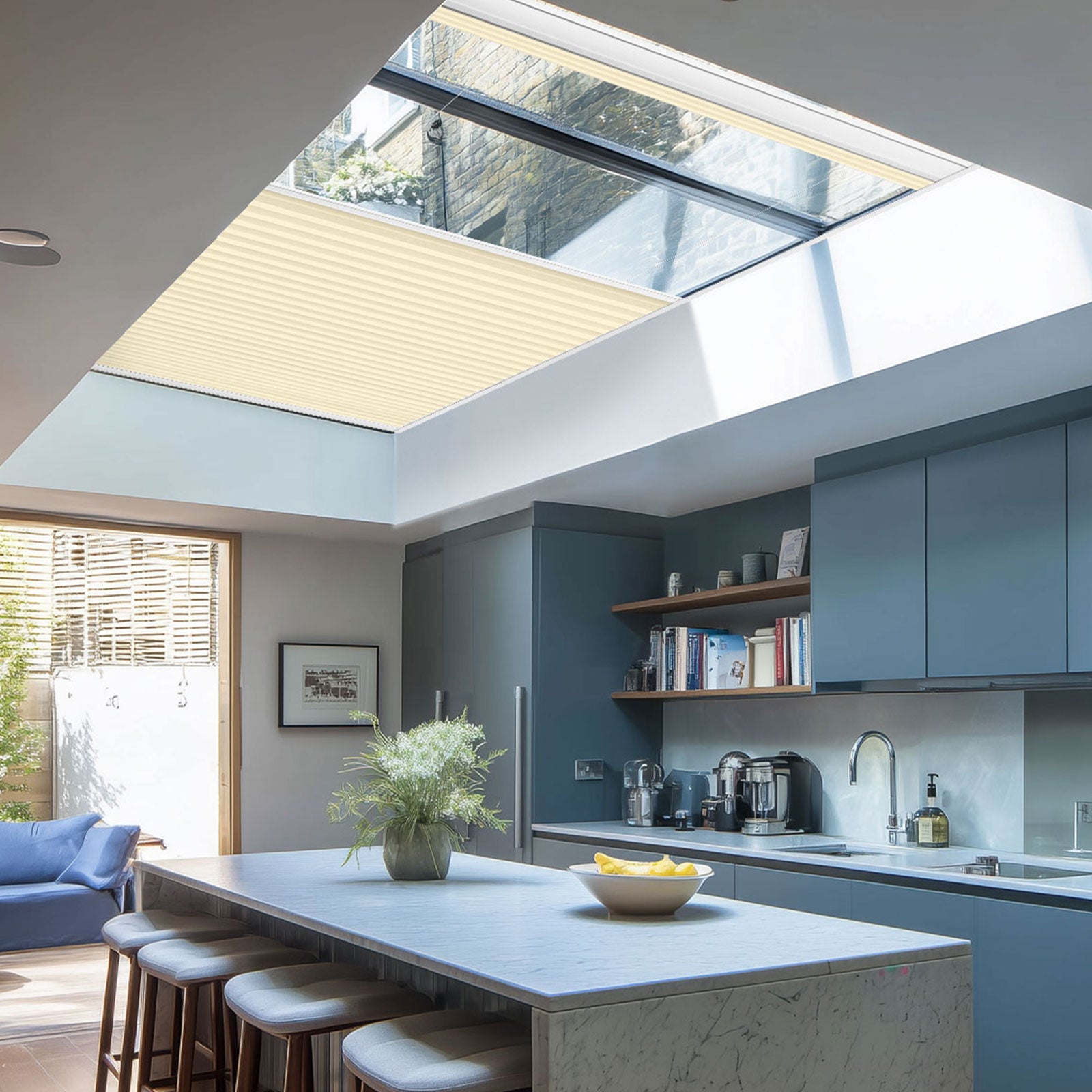 Keego Express 9/16" Motorized Skylight Cellular Shades