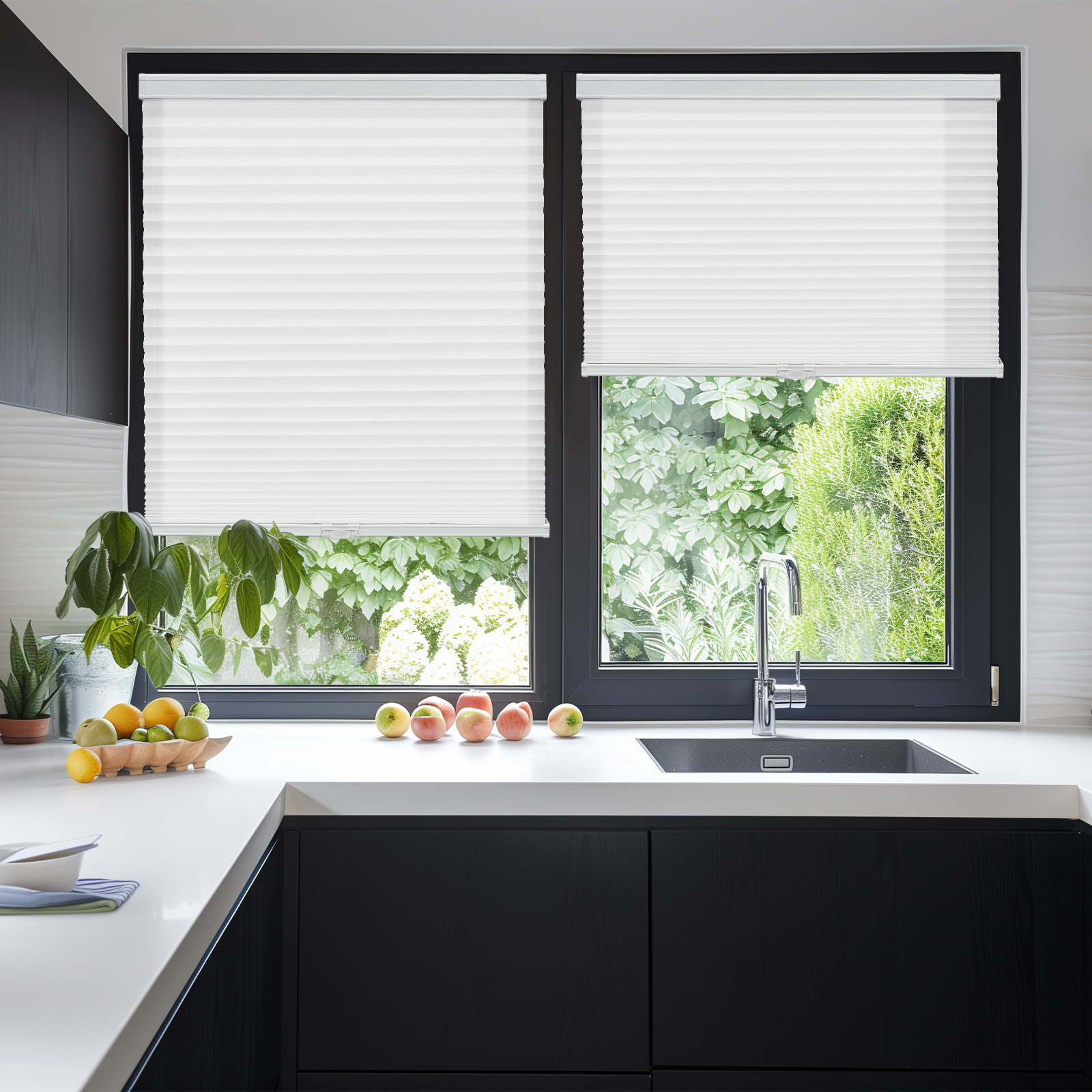 Keego Express Honeycomb Cellular Shades Cordless PVC Rail