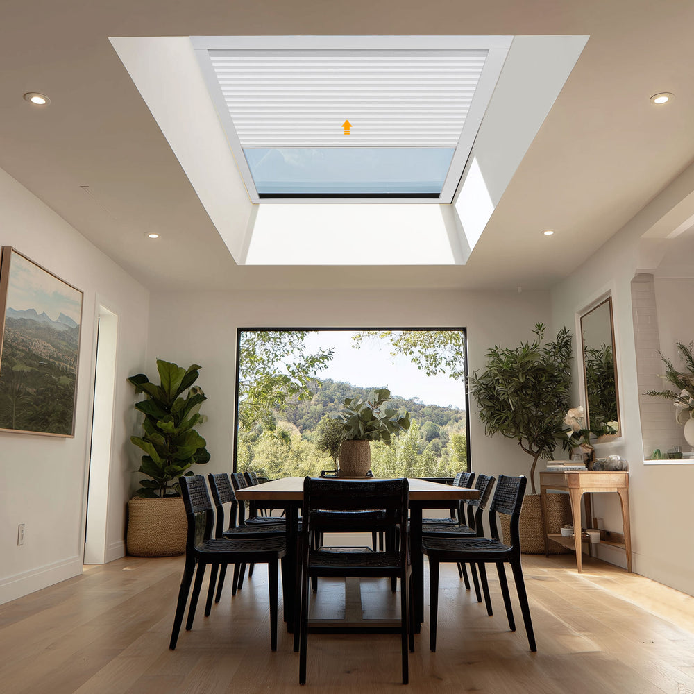 Keego Motorized Skylight Cellular Shades - Ultimate Light Control
