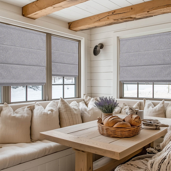 Snapshot of High End Natural Fabric Blackout Shades Scandinavian Style