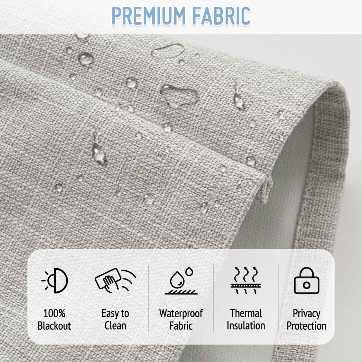 No-Drill 100% Blackout Cordless Roman Shades | Keego Blinds