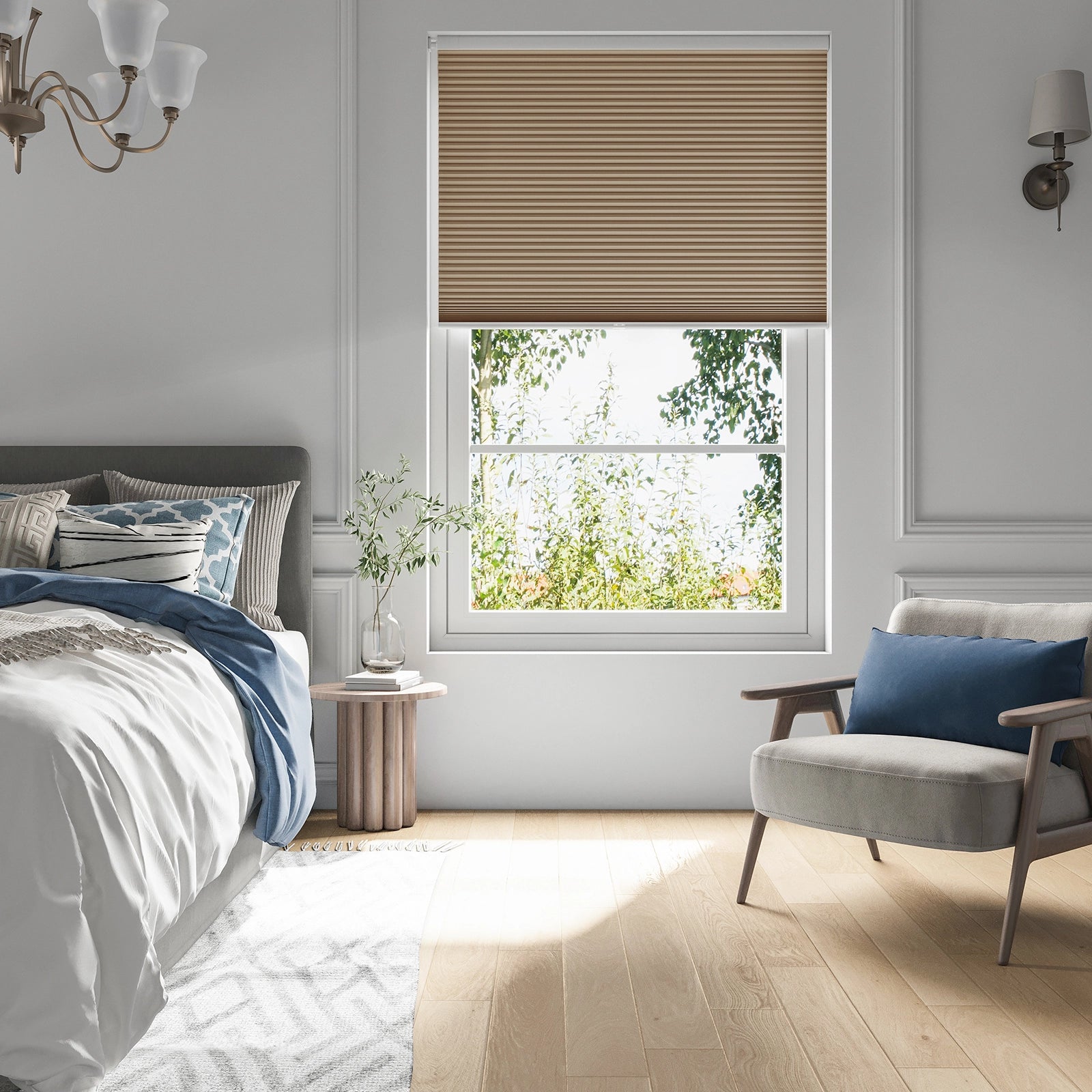 keego classic no drill honeycomb cellular shades cordless