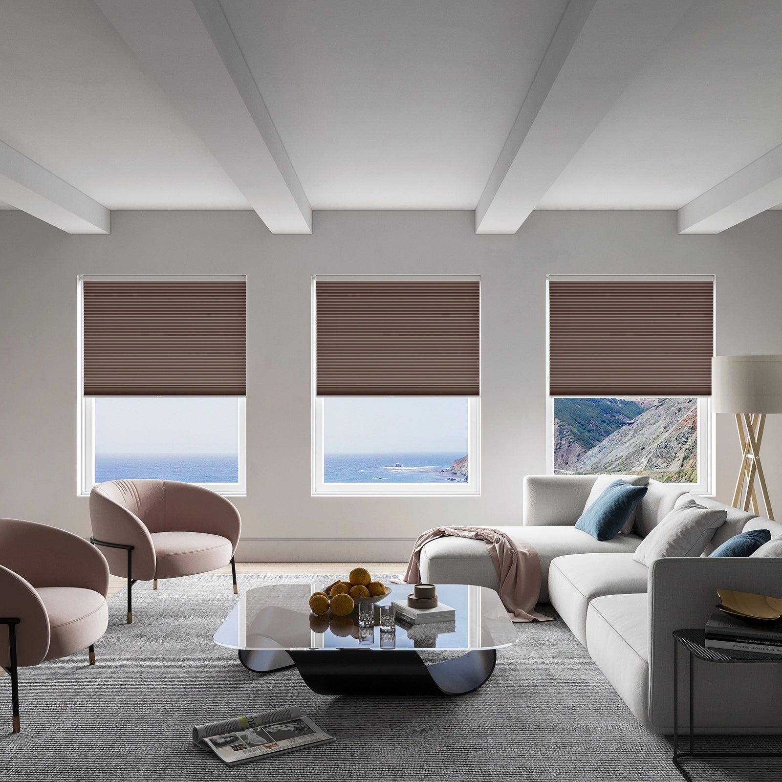 keego classic no drill honeycomb cellular shades cordless