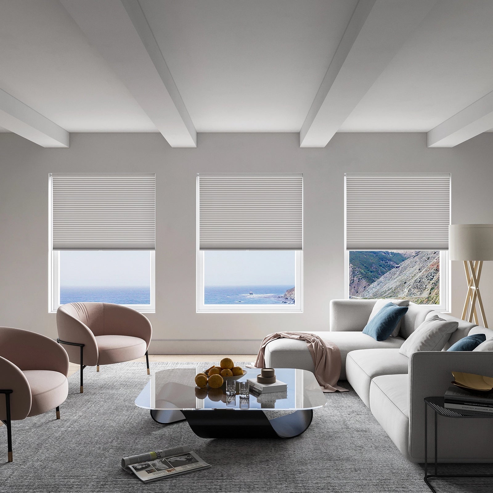 keego classic no drill honeycomb cellular shades cordless