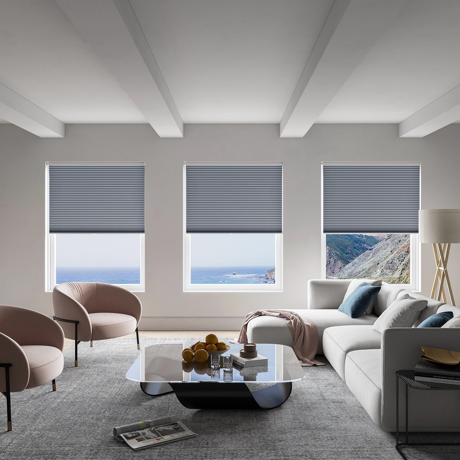 keego classic no drill honeycomb cellular shades cordless