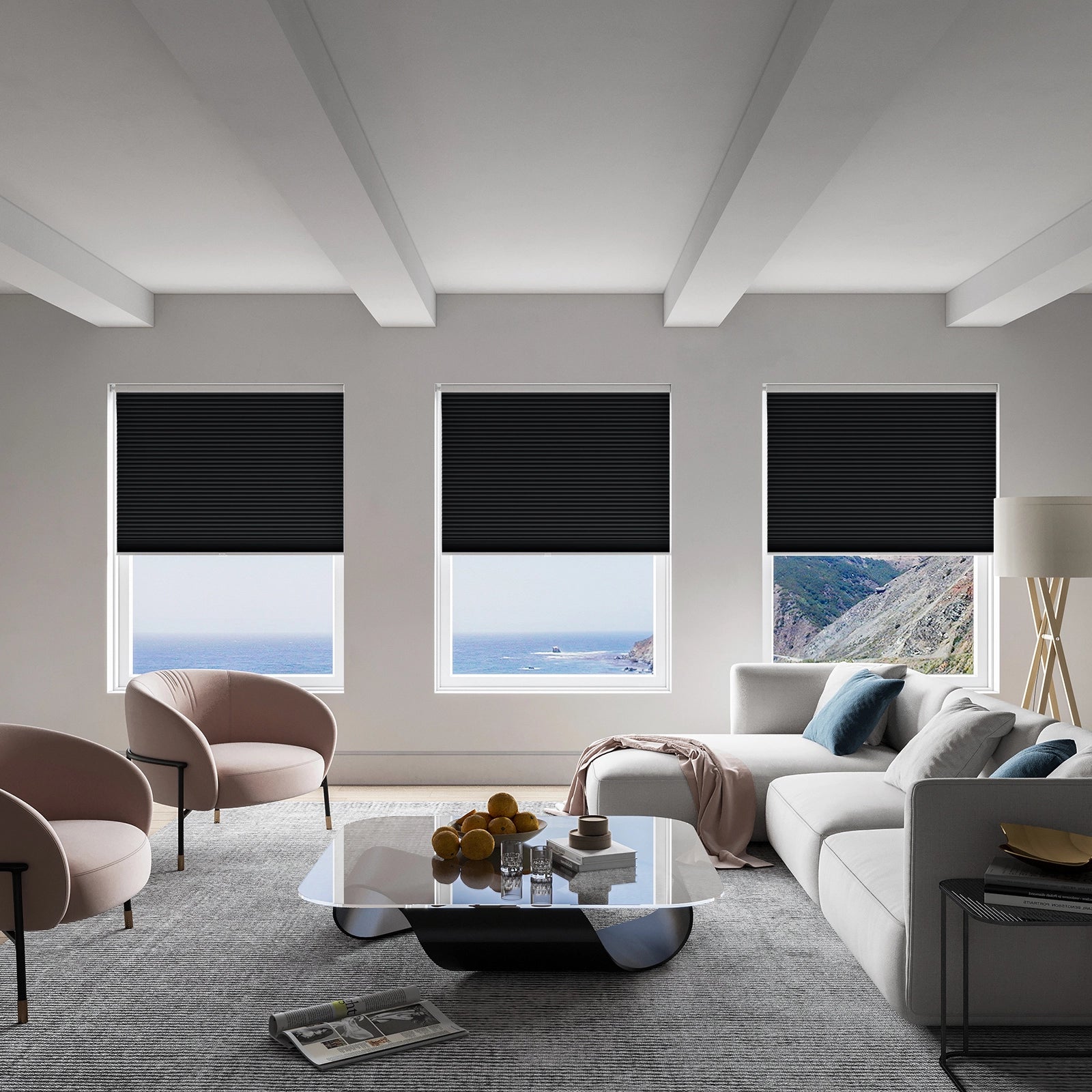 keego classic no drill honeycomb cellular shades cordless