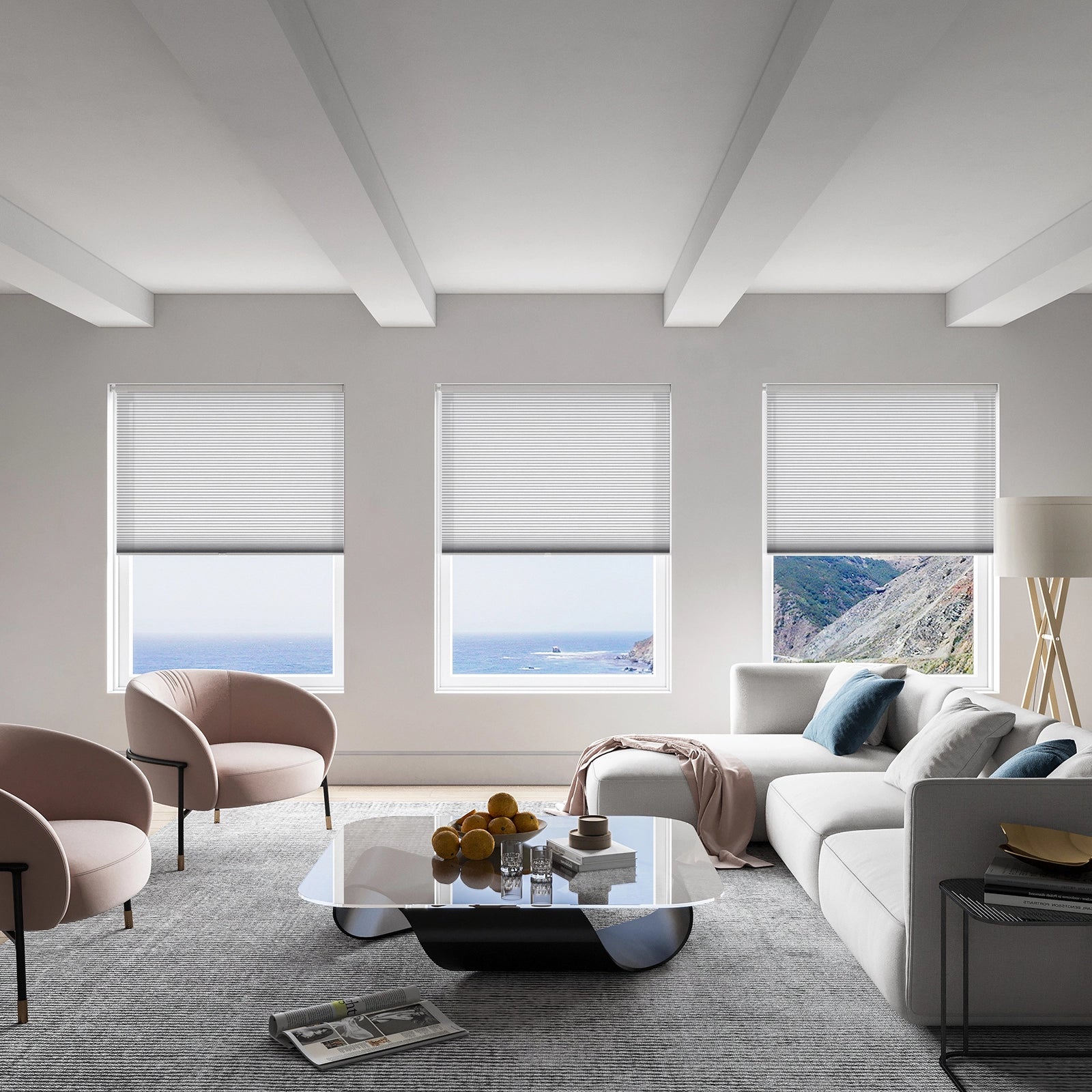 keego classic no drill honeycomb cellular shades cordless