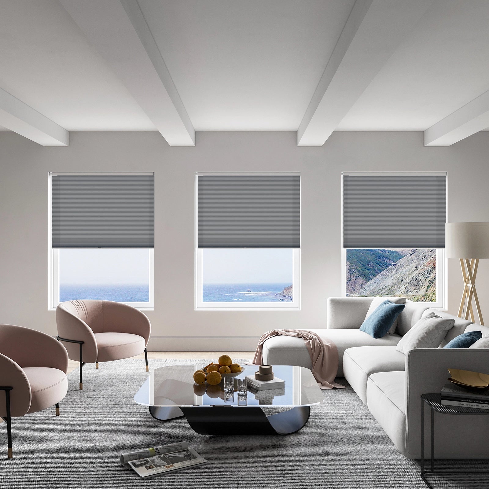 keego classic no drill honeycomb cellular shades cordless
