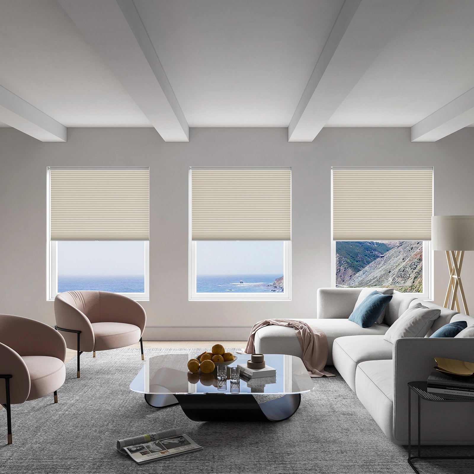 keego classic no drill honeycomb cellular shades cordless