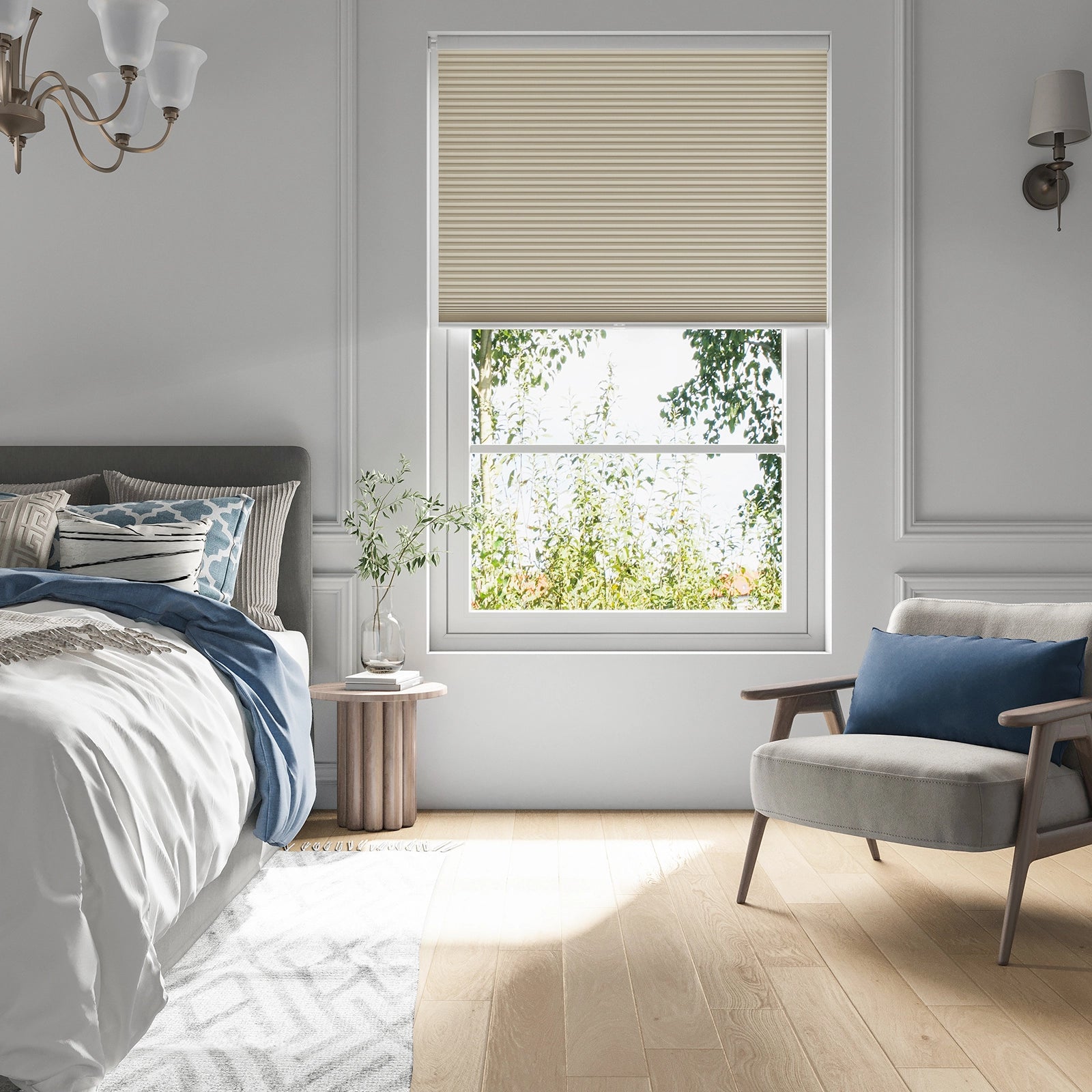 keego classic no drill honeycomb cellular shades cordless